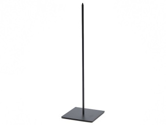 Staander 9x9 cm piek van 30 cm zwart