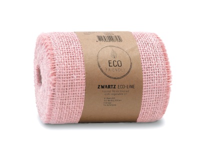 Jute 15 cm 10 m. softpink
