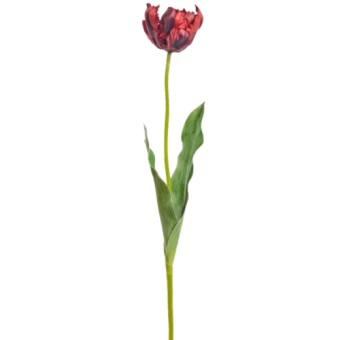 Kunstbloem Tulp Parrot Rood