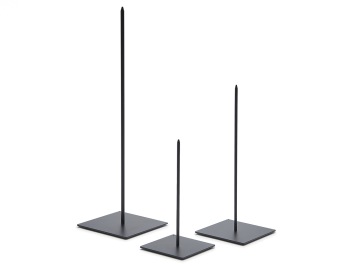 Staander 8x8 cm Piek Van 20 cm Zwart