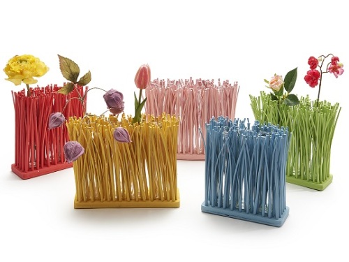 Bloemenhouder 'Grass' Geel