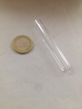 Acryl pipet 7 cm D 1 cm 100 st.