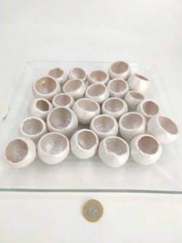 Bell Cup mini crème perlée Ø4-5cm 25 p.
