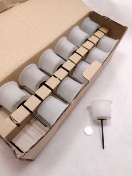 Theelichthouder frosted 24 st.