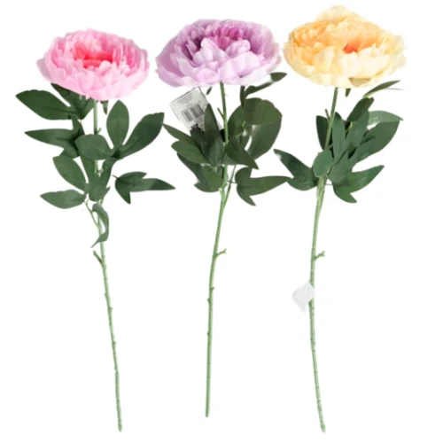 Kunstbloem Pioen Roze